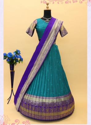 $129 - $193 - Orange Vasundhara Pattu Lehenga Choli and Orange Vasundhara  Pattu Chaniya Choli Online Shopping