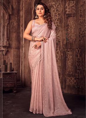 Shop Pink Saree Online | AndaazFashion.com