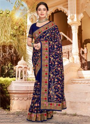 Georgette saree deals for wedding