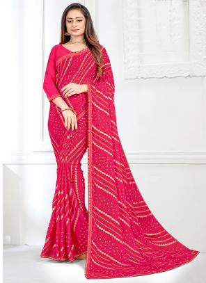 Anaya Maroon Crepe Saree – kreationbykj