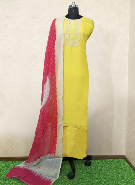 Buy Festival Wear Peach Embroidery Work Organza Dress Material Online From  Surat Wholesale Shop.