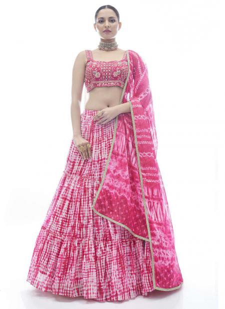 Buy Fawn Paisley Patterned Bridal Lehenga Online in India @Mohey - Mohey  for Women