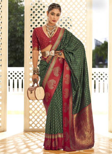 Pre-stitched Pink Banarasi Silk Paithani Saree and Blouse (Set) | Saree,  Indian wedding outfits, Outfits