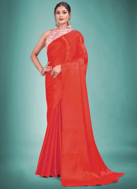 Chique - Designer Gold Shimmer Saree with red velvet blouse. Cost Rs 9600 |  Facebook