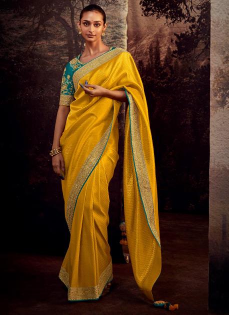 Buy Suta Yellow & Grey Pure Cotton Saree Without Blouse for Women Online @  Tata CLiQ