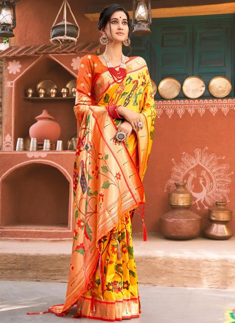 TRADITIONAL KATHPADAR SAREE:: A PICK UP FOR OCCASIONS – Moolchand Mill Pvt  Ltd
