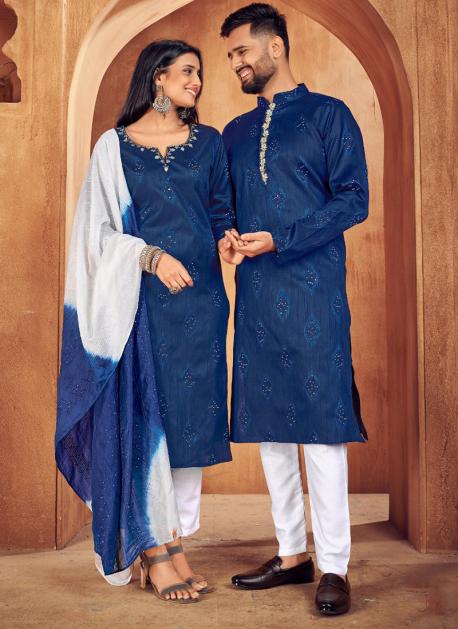 Blue - Sequins - Indian Wear for Men - Buy Latest Designer Men wear  Clothing Online - Utsav Fashion