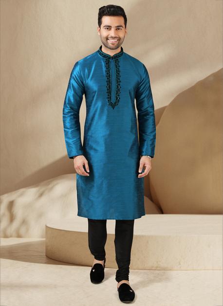 Peacock colour kurta discount pajama