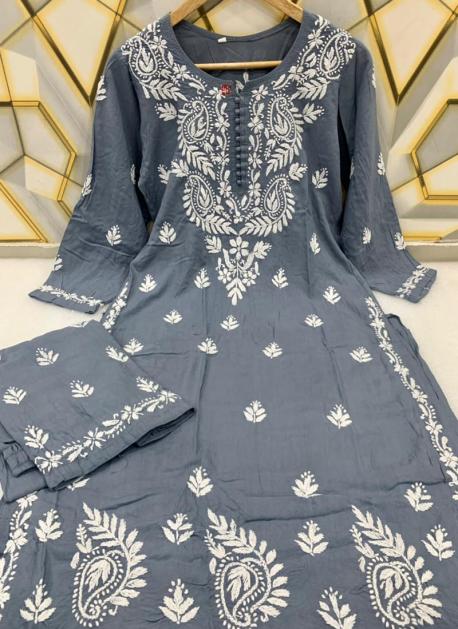 Dhoti Kurta Fancy Fabric Grey Lucknowi Work Mens – Kajols - Indian &  Pakistani Fashion & Tailoring
