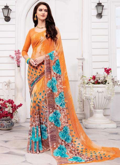 Printed Synthetic Sarees - Printed Synthetic Sarees buyers, suppliers,  importers, exporters and manufacturers - Latest price and trends