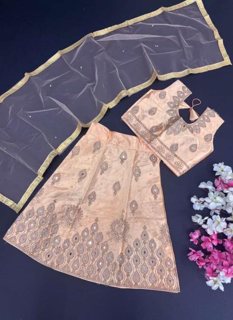 Buy JaipurSe Mirror work Designer Premium silk Kids Indian Lehenga Choli  For Baby Girls for wedding Online at desertcartINDIA