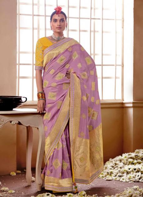 Buy Aformi Premium Nylon Banarasi Silk Saree with Unique Design at Amazon.in