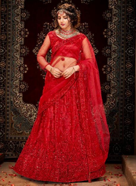 10+ Red Bridal Lehengas 2024 that will Make You Wish You Were Getting  Married Tomorrow | Bridal Look | Wedding Blog