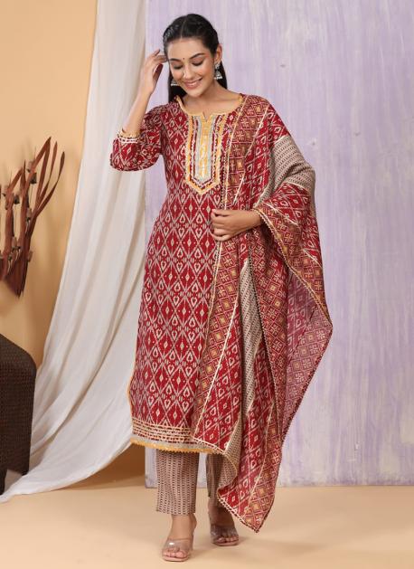 Relssa Fabrics Sajjan Kajal Presents Muslin Cotton With Embroidery Salwar  Suit 15003