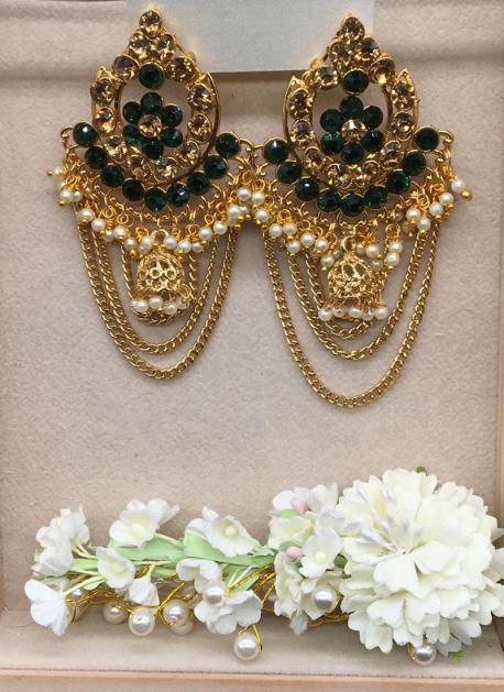 Buy EMERALD EARRINGS Dark Green Crystal Earrings Emerald Wedding Online in  India  Etsy