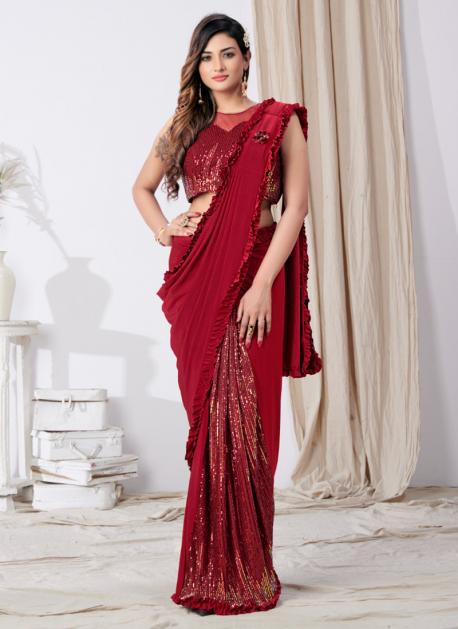 Black Silk Saree, Sari With Stitched Blouse, Ready to Wear Indian Designer  Saree, Partywear Readymade Saree, Indian Wedding Wear Silk Saree - Etsy |  Indian designer sarees, Party wear dresses, Indian dresses