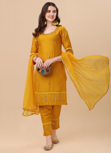 Buy Fabulous Yellow Designer Palazzo Salwar Suit | Palazzo Salwar Suits